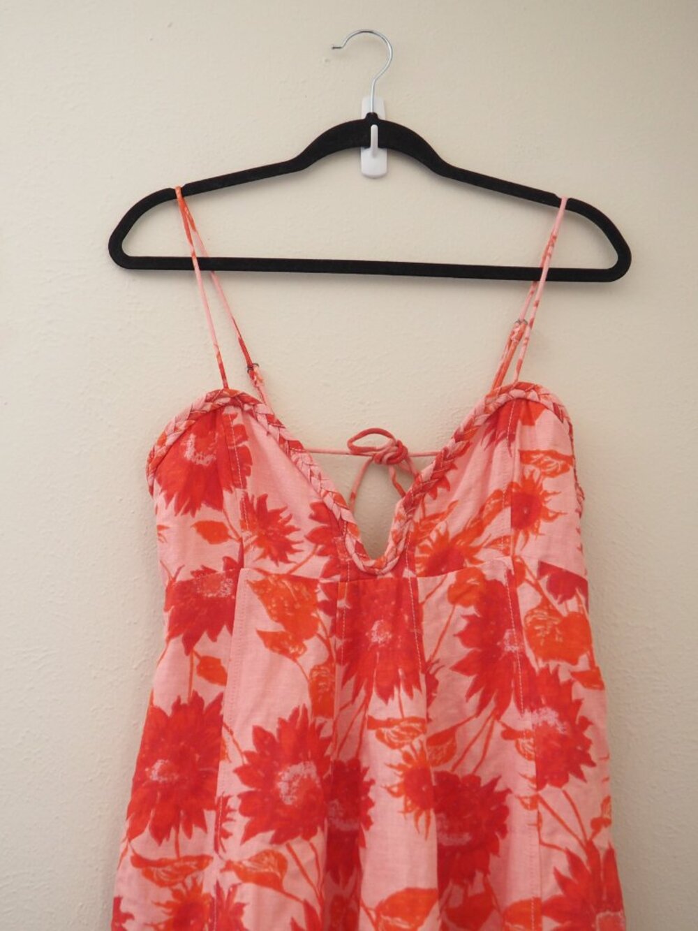 NWT Free People Altura Printed Mini Dress in Strawberry Lemonade sz M - Picture 6 of 10